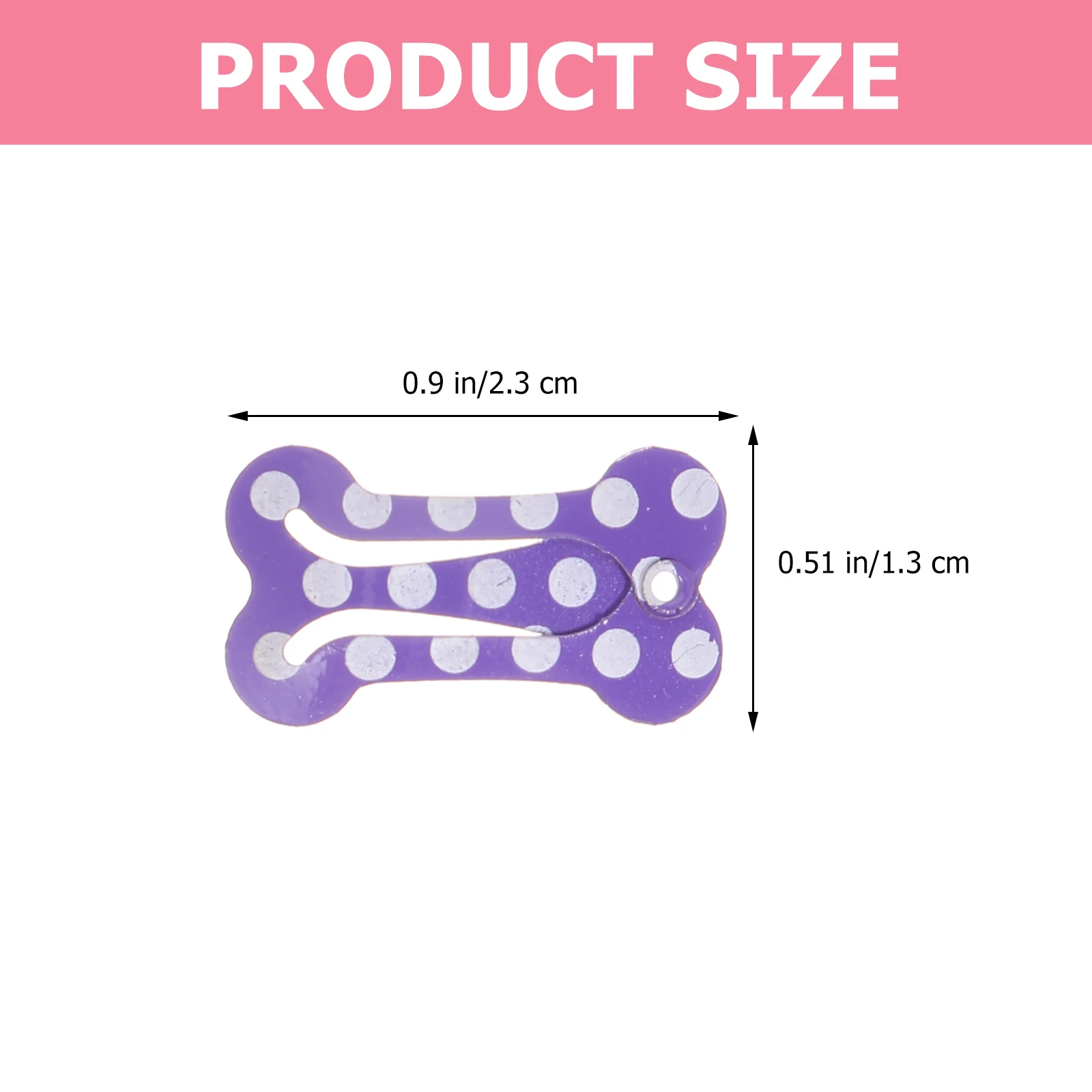 

20pcs Dog Hair Clip Pet Bone Accessories Puppy Barrettes Glossy Bone Shaped Clips Cartoon Safe Metal Firm Daily Wear Parties