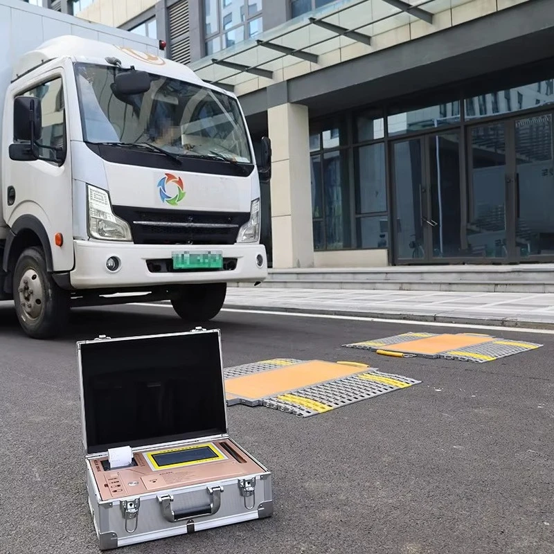 100ton Portable Truck Weighbridge with LCD Display Indicator LED Unit OEM Customizable Wheel Moveable Axle Load Truck Scale