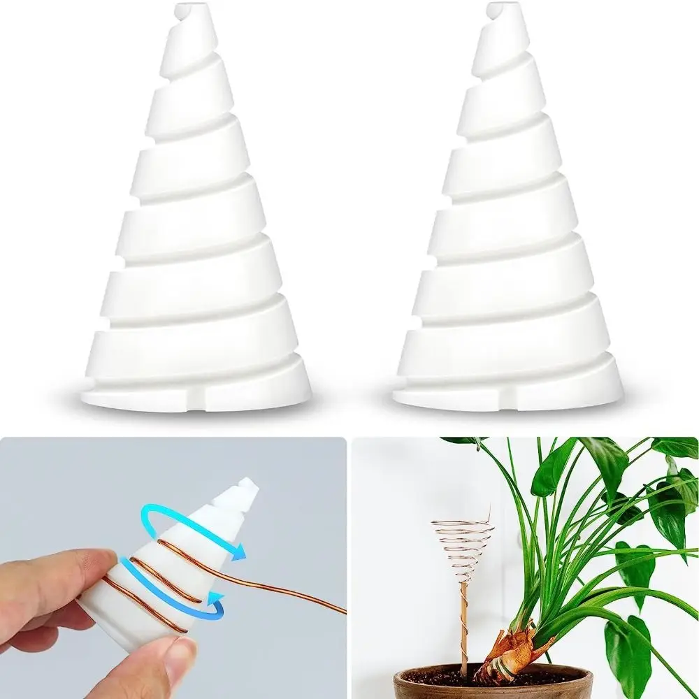 Enhance Plant Growth and Vitality Fibonacci Coil Winding Jig Spiral Winding Cone Gardening Antenna Making Tool White Two Sizes