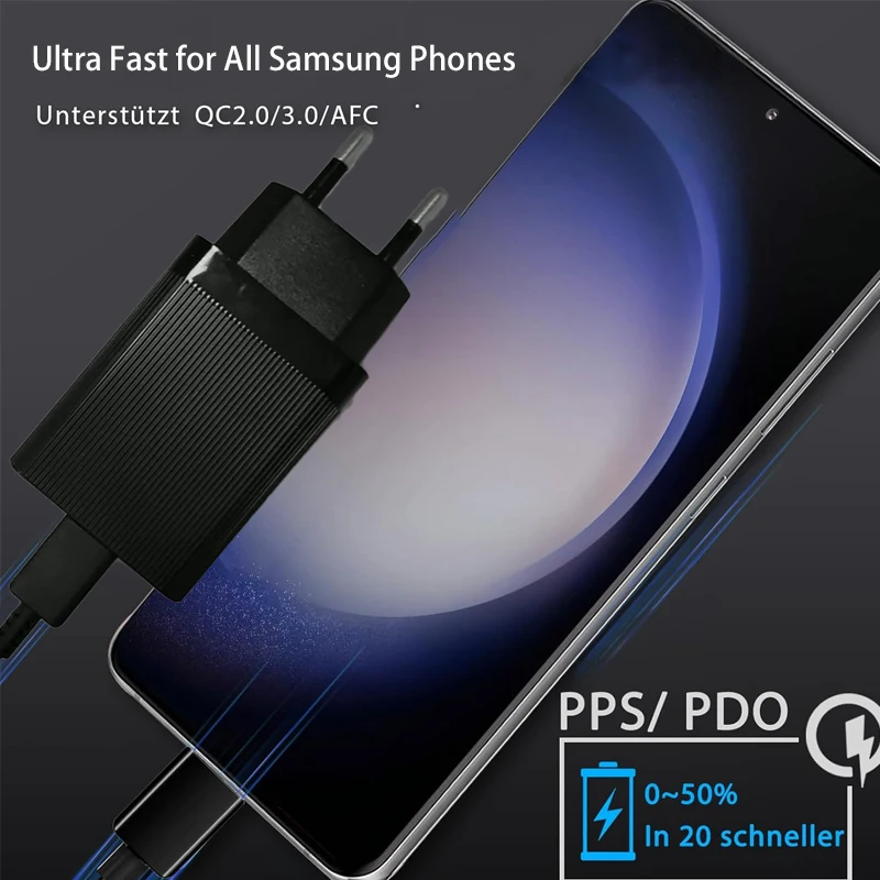 UYUXIO توربو الجدار مهايئ شاحن PD 4.0 PPS AFC سوبر شحن سريع نوع C شاحن الهاتف المحمول آيفون ماك بوك سامسونج شاومي