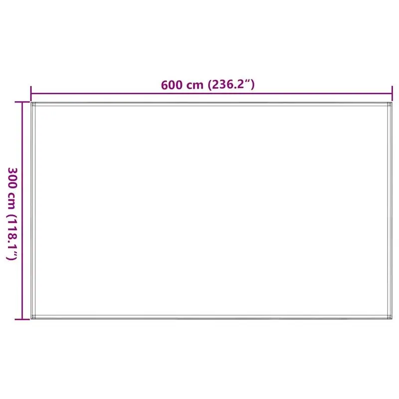 Tapis de camping respirant 3 × 6 m en PEHD – sable