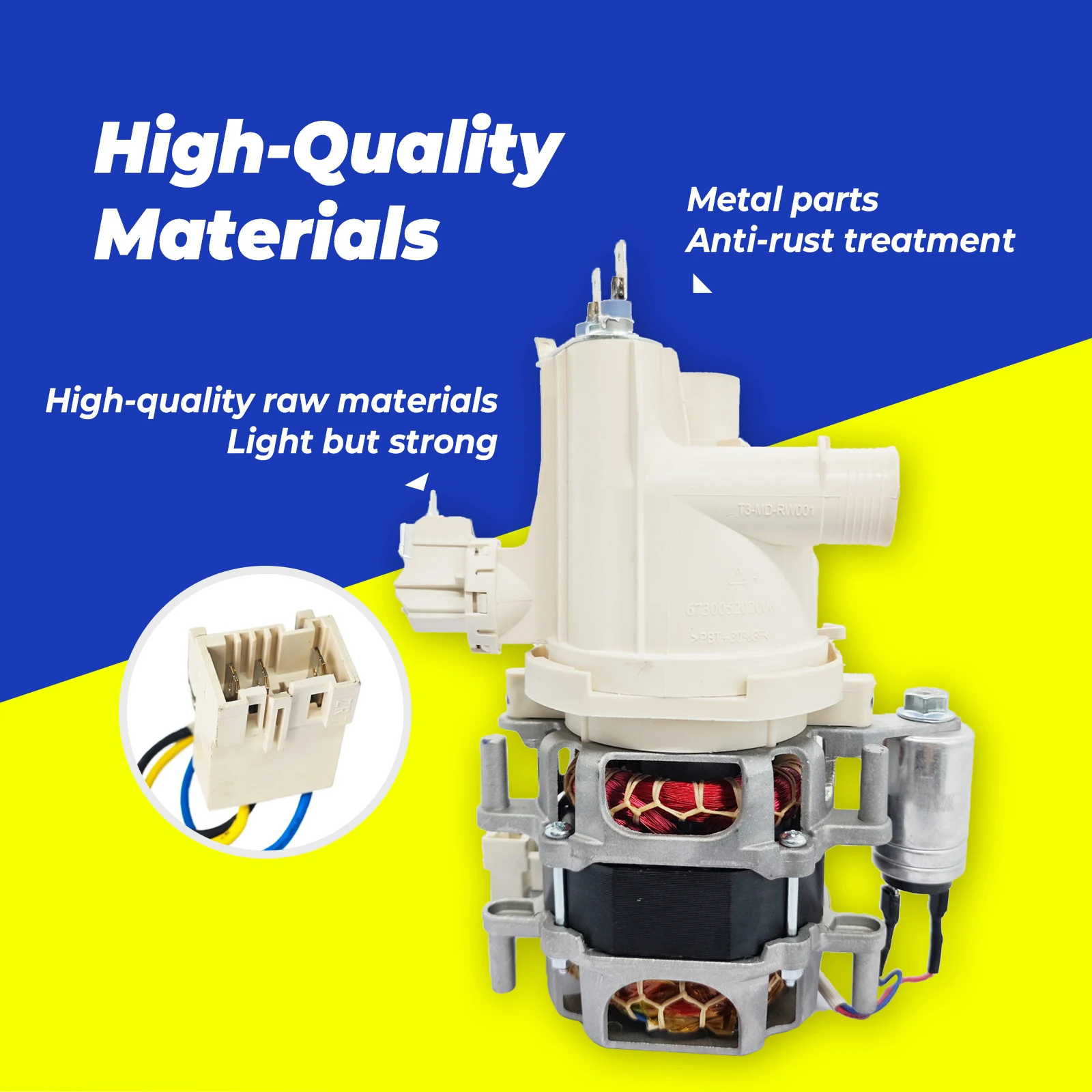 حقيقي جديد ميديا YXW30-2A(L) الألومنيوم لفائف 220-240 فولت 50/60 هرتز 60 واط 0.25A مضخة توزيع غسالة الصحون لميديا هانسا كايزر