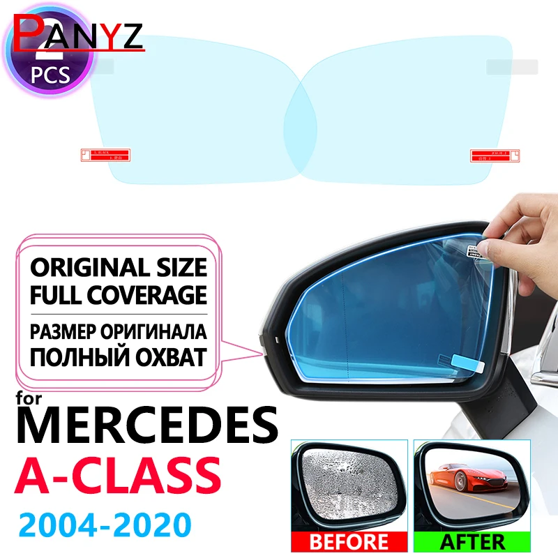 Full Cover Anti Fog Rainproof Film Rearview for Mercedes Benz A-Class W169 W176 W177 A-Klasse A160 A180 A200 A45 Car Accessories