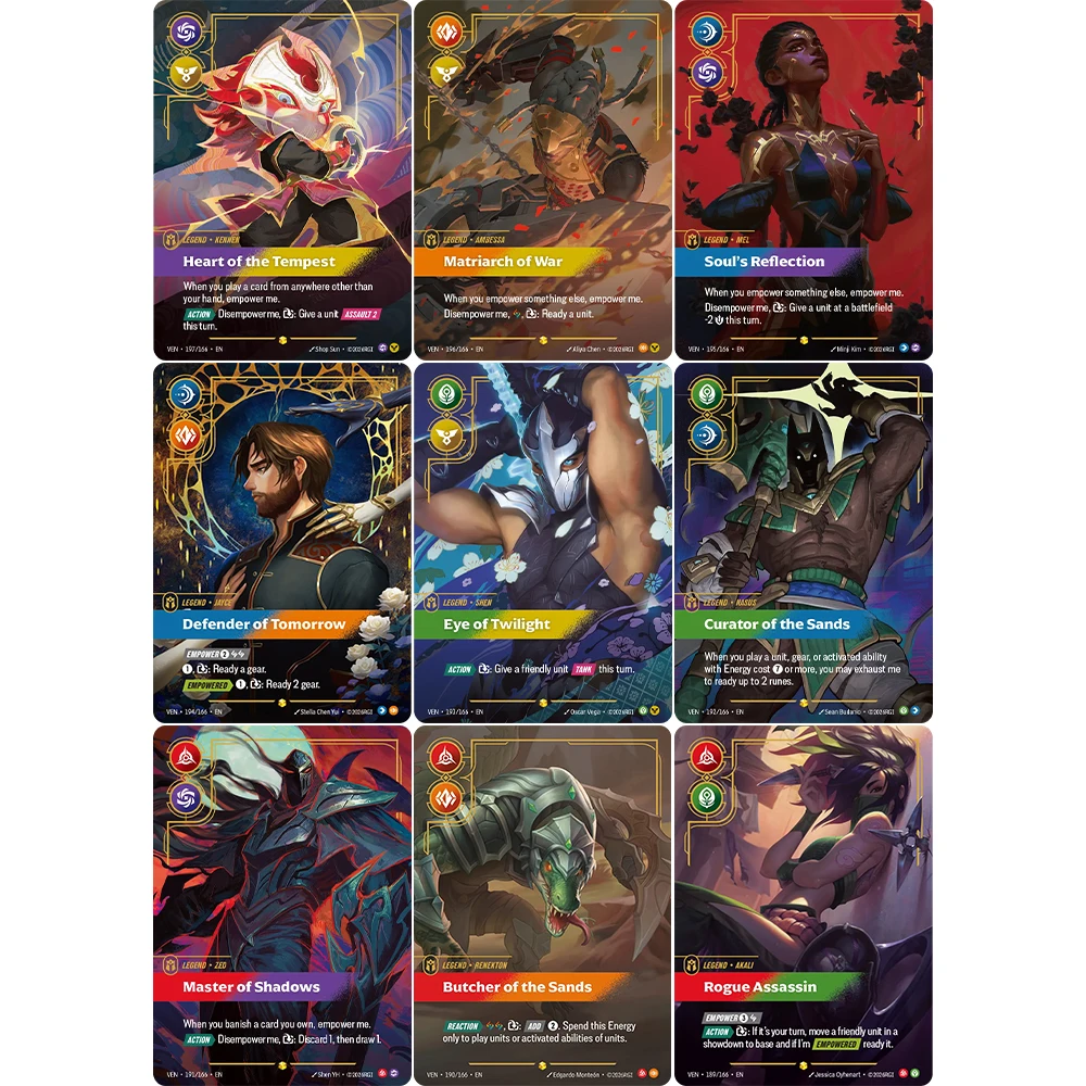 Proxy Card Vendetta (VEN) Set Serie Akali Rogue Assassin Jayce Kennen Signature Set Präsentiert Hochwertige Spiel-Sammelkarten – Detail 1