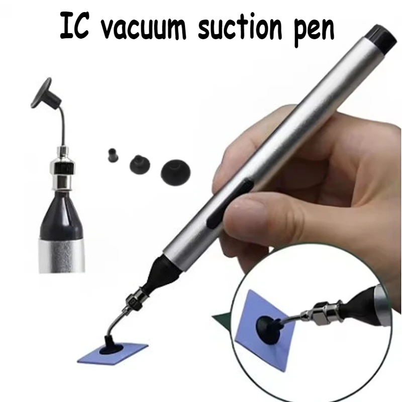 

Alloy Vacuum Suction Pen with 3 Sizes Suction Head multipurpose Manually Pumping IC Tool Durable Pick Up Tool