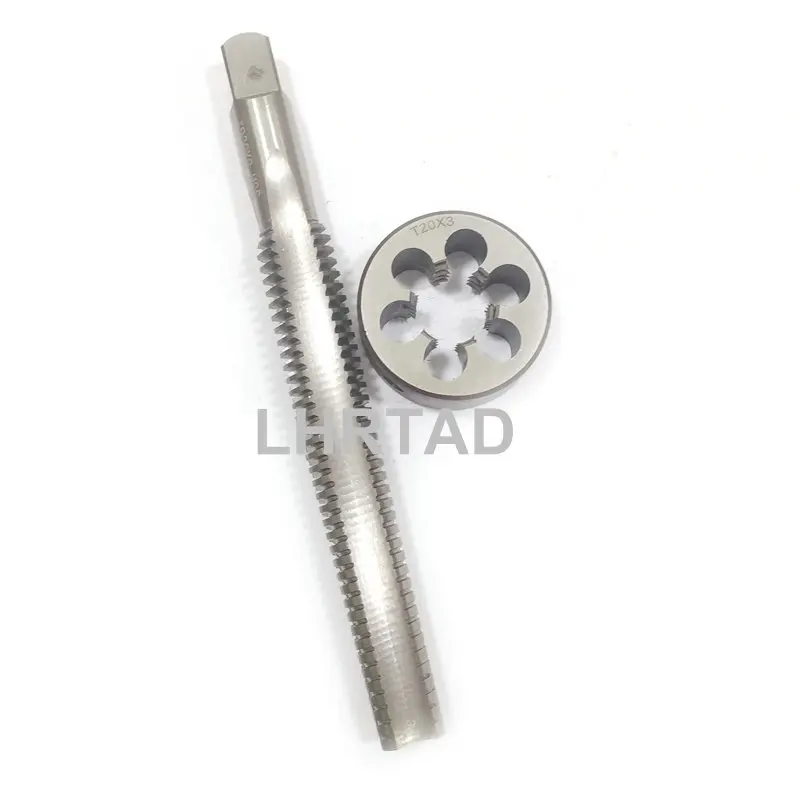 Left tooth Metric Trapezoidal thread tap and Die set Tr20X3 Tr20X4 trapezoidal machine screw thread dies and taps T20X3 T20X4