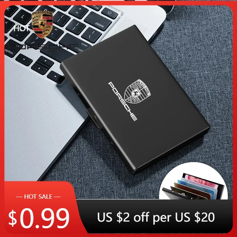 

Наклейка на автомобиль для Porsche Cayman, Cayenne, 911, Macan, 1 шт., держатель для карт с эмблемой автомобиля, из нержавеющей стали, кошелек для кредитных карт и денег для P