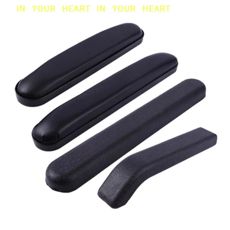 【X】1Pc Wheelchair Armrest Pad Sponge Leather Universal Fit Easy Install Spare Arm Rest Without Screw for Office Chairs