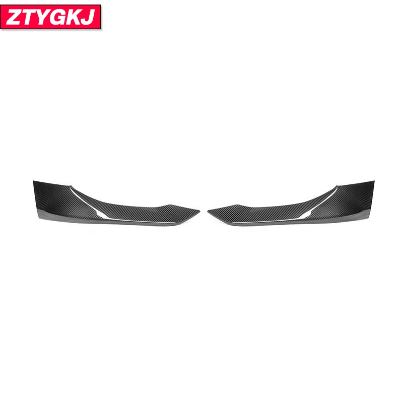 2 PCS Dry Carbon Fiber Material Front Bumper Aprons Trims For BMW 8 Series G14 G15 G16 Tuning 2020 Up