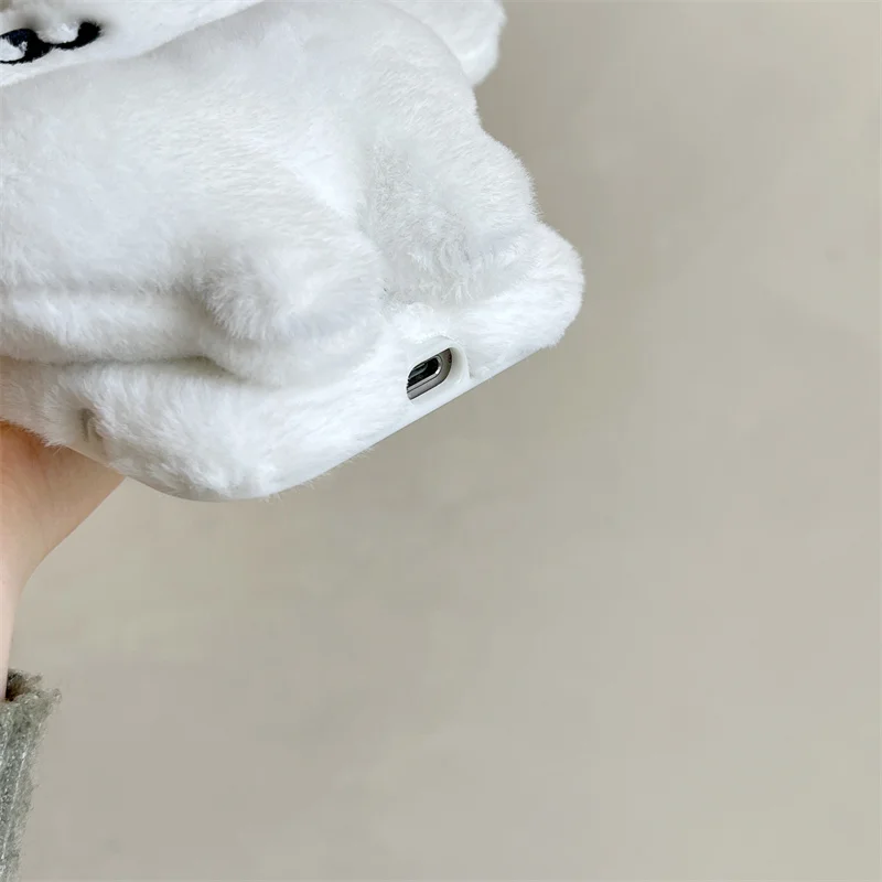 كارتون رقيق غامض أفخم ثلاثية الأبعاد الفراء القضية آيفون 17 برو ماكس لطيف الدب الحالات الناعمة آيفون 16 15 13 14 برو ماكس الاطفال هدية #6