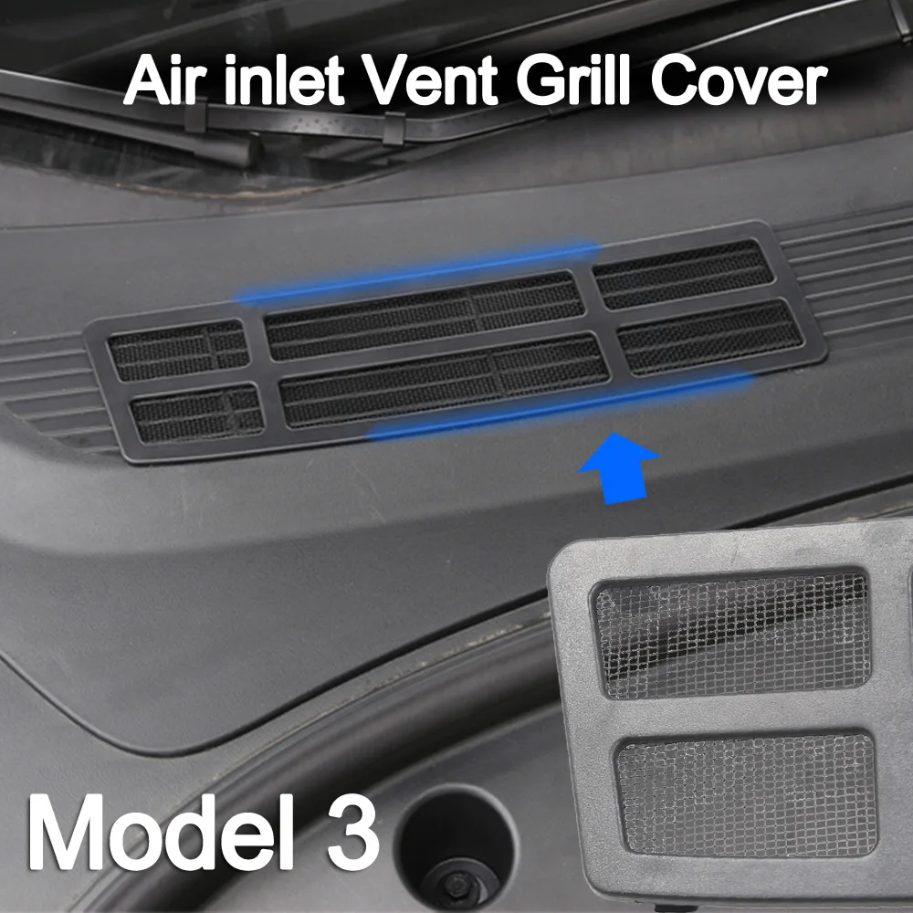 For Tesla Model 3 2021 2022 Air Intake Cabin Debris Filter Air inlet Vent Grill Covers