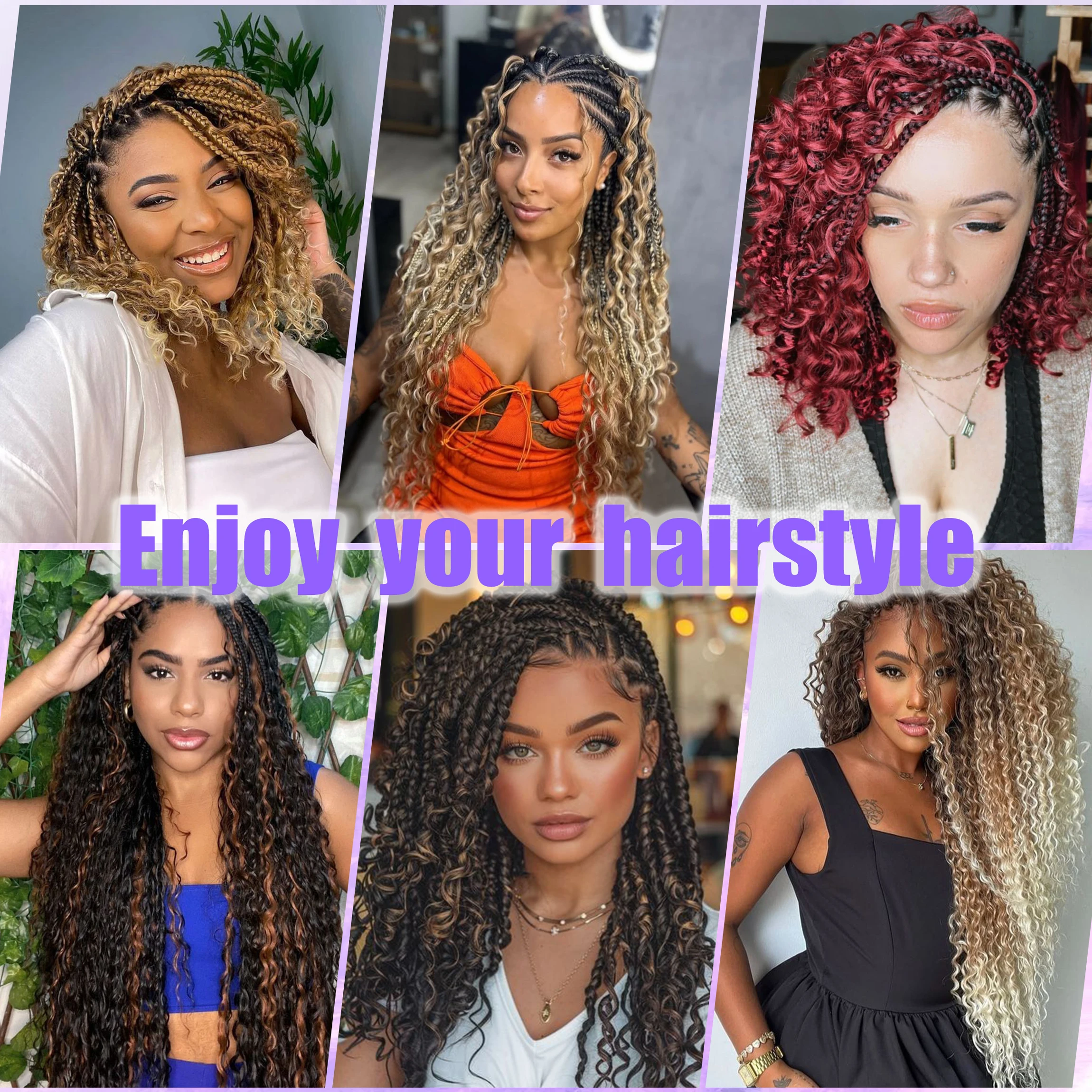 T1B-4# Synthetic Braiding Hair Pre Stretched Synthetic Hair Bundles for Wig Making