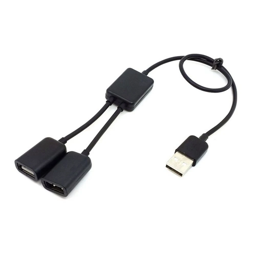 HUB USB 2,0 1/2, extensor de ratón, teclado, disco duro, divisor de ordenador portátil, fuente de alimentación de 0,3 M, transmisión de datos