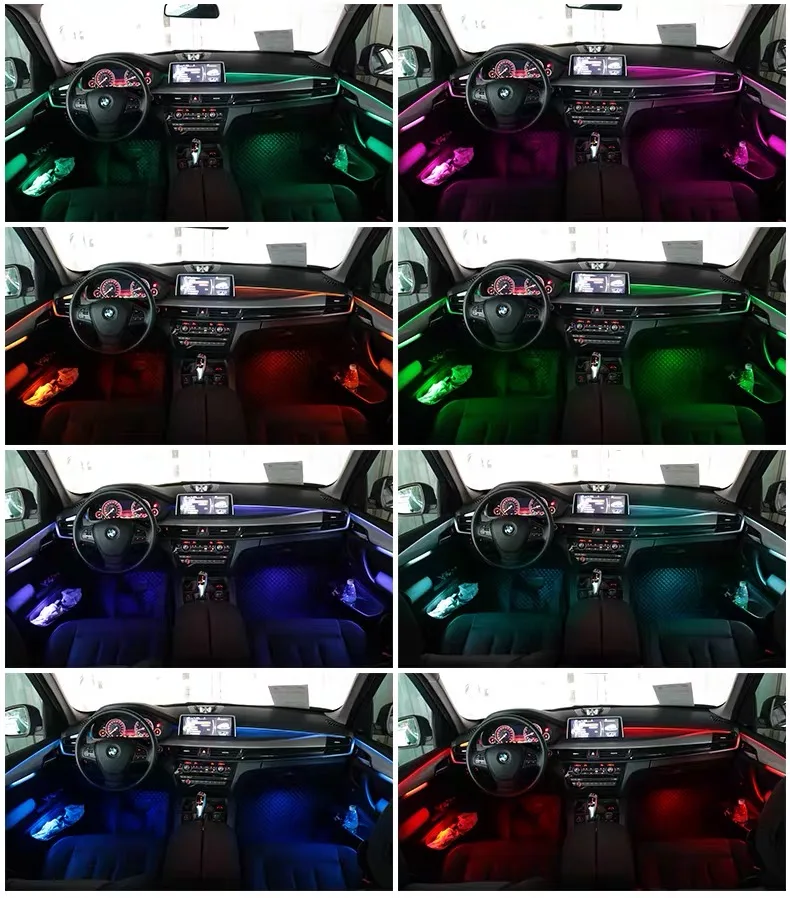 For BMW X1/X2 F48/F49/F39 8 Colors Car Decorative Auto Ambient Light Led Strip Tuning Car Accessories