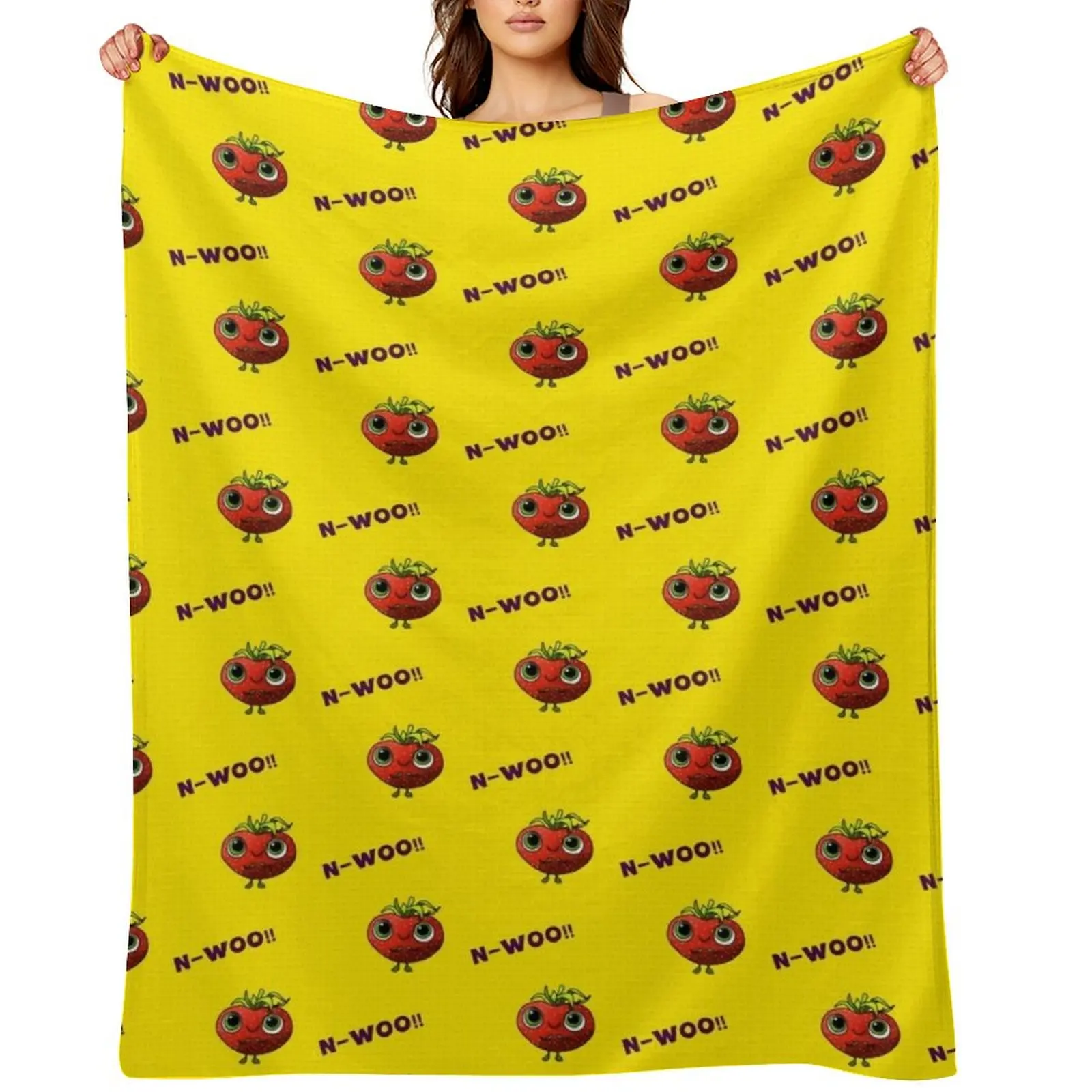 

N-WOO - Barry - Cloudy with a chance of meatballs Throw Blanket Retros Shaggy for winter Blankets