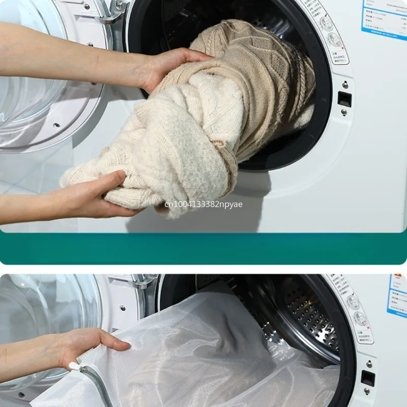 1 قطعة S/M/L/XL انغلق شبكة غسل أكياس قابلة لإعادة الاستخدام الخشنة صافي طوي رشاقته أكياس الغسيل لغسالات الملابس الداخلية أكياس الصدرية