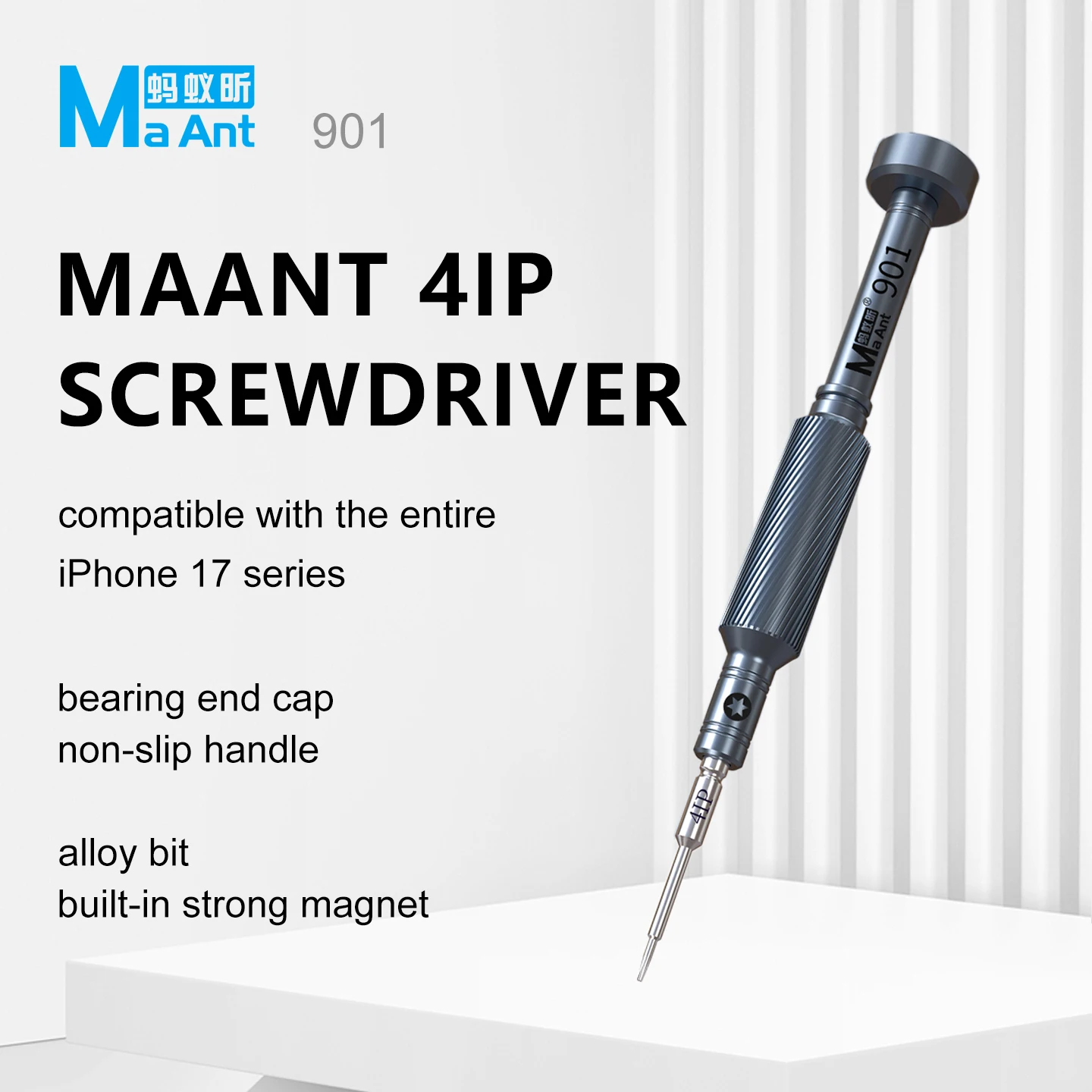 MAANT 4IP SCREWDRIVER Tail Insert Phillips Hexagon T2 Cross Y-type Pentagon Alloy Bits for iPhone 11- 17Pro Max Disassembly Tool