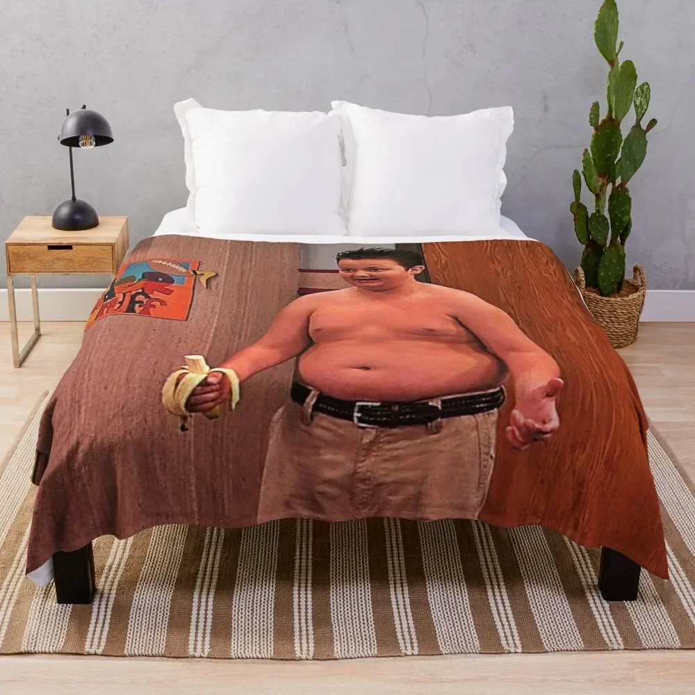 gibby icarly shirtless Throw Blanket manga decorative Hair Blankets For Sofas Blankets