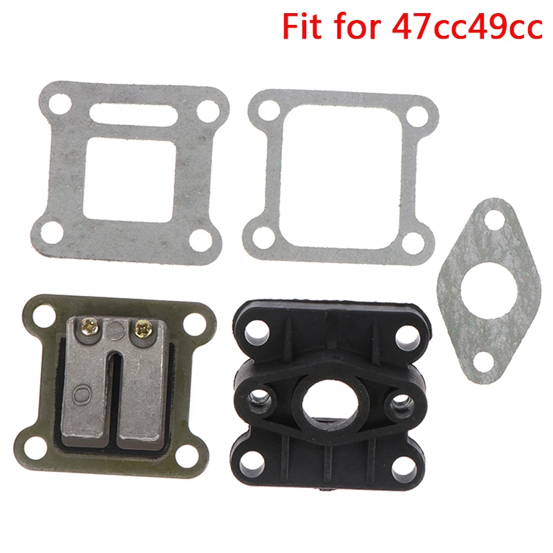 Motorcycle Parts 2-Stroke Carburetor Interface Intake Outlet Gasket Manifold For 47cc 49cc