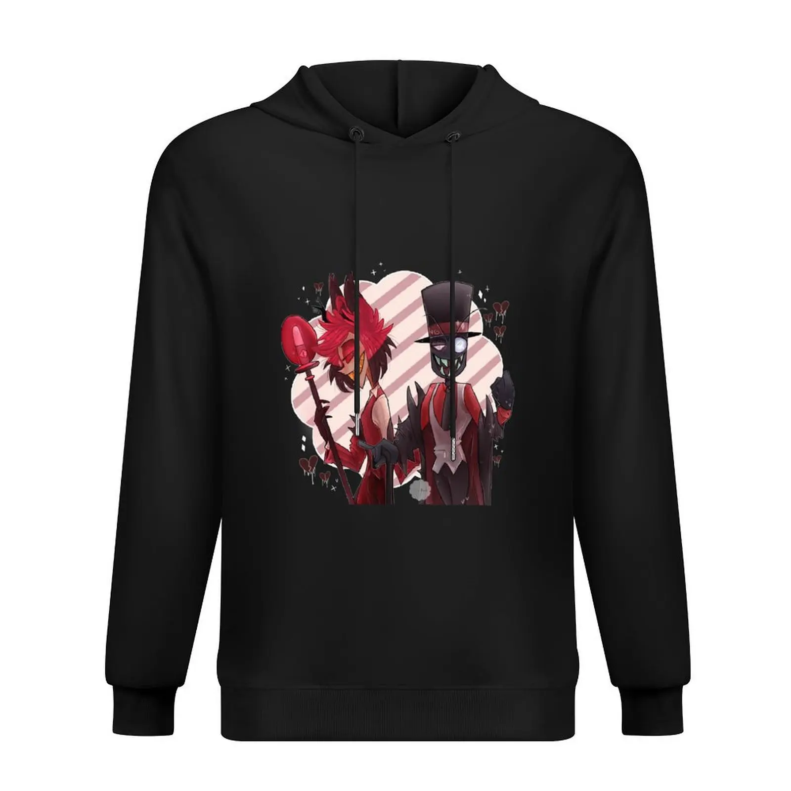 

Alastor and Black Hat Hoodie mens clothes men's coat autumn clothes hooded shirt oversized hoodie