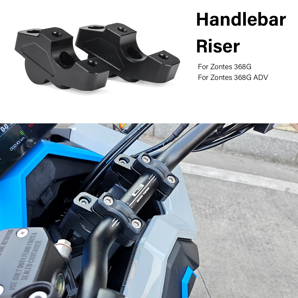 Handle Booster Adapter For Zontes 368G 368G Adv 2024- Scooter Accessories  Handlebar Risers Clamp