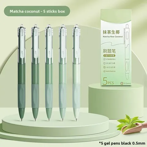 5-Piece Rainbow Quick-Dry Gel Pens