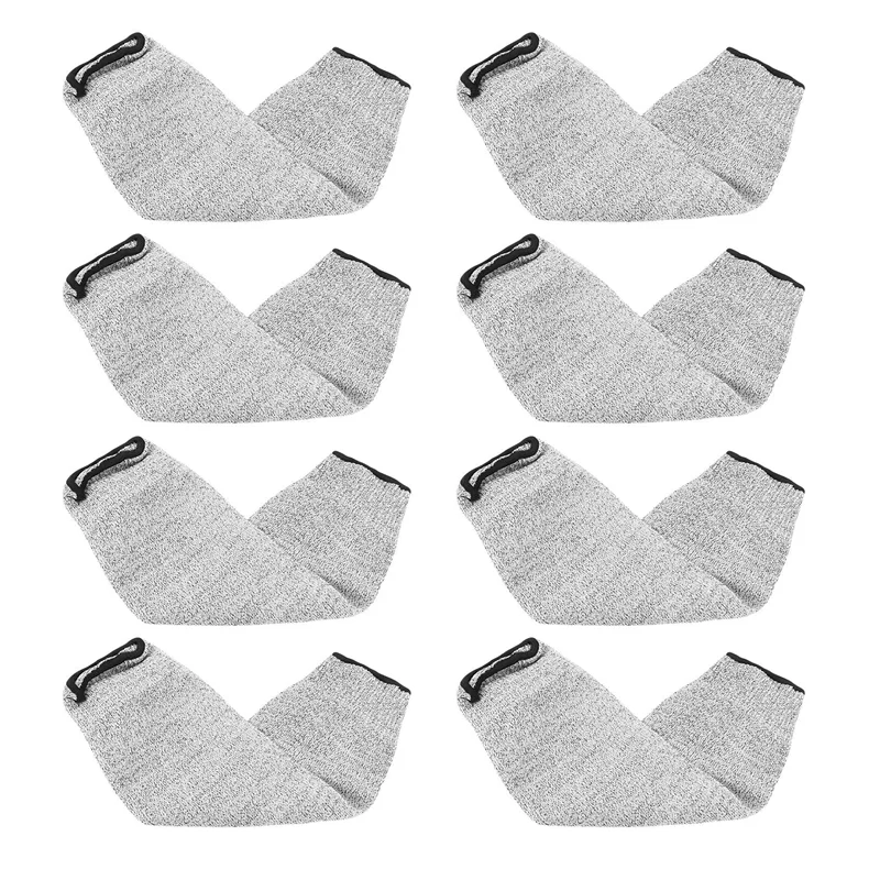 【Superdeals】4 pares de mangas resistentes a cortes e queimaduras, mangas de proteção para braço, protetores de antebraço para pele fina e hematomas 45 cm