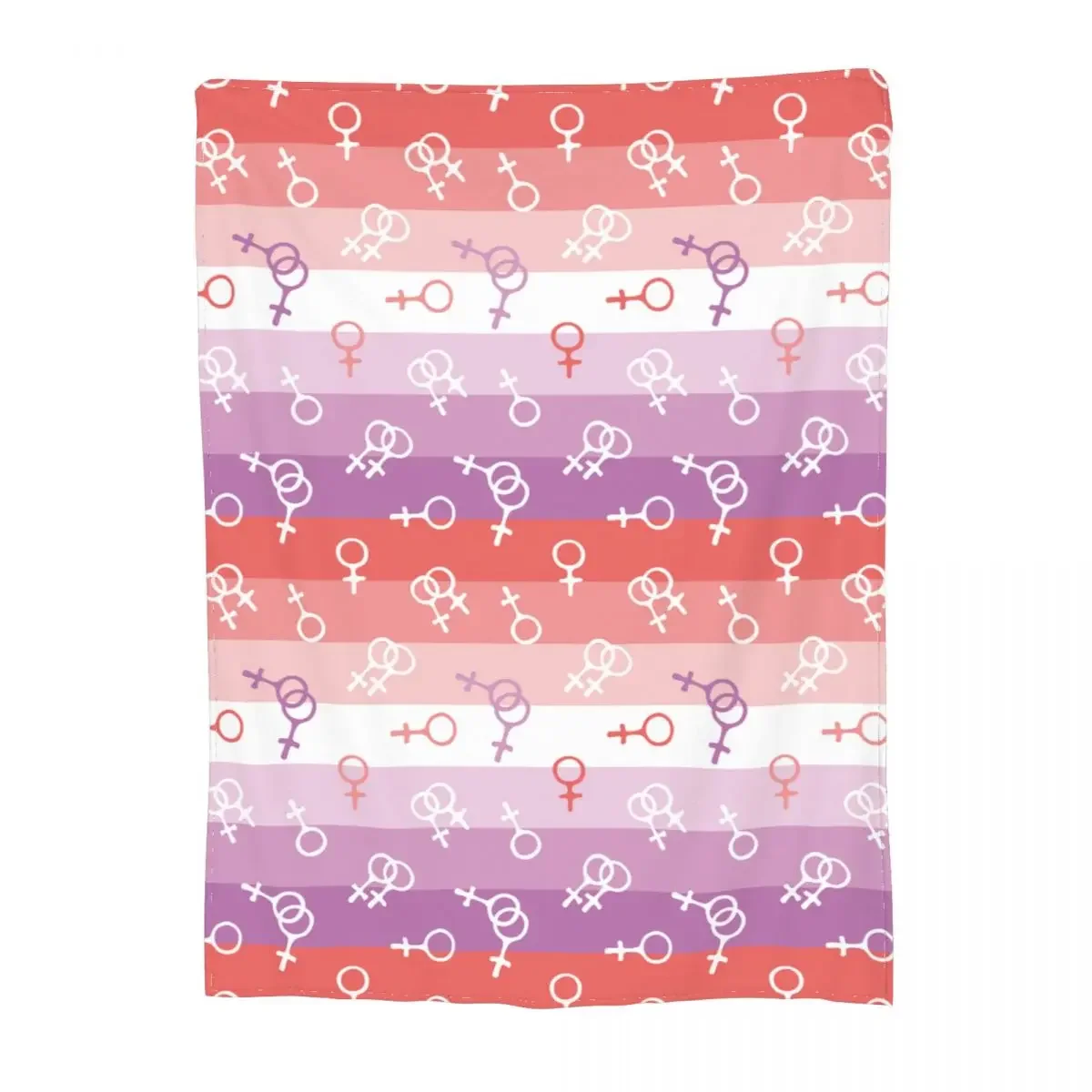 Lesbian Pride Flag Merchandise Blanket Female Gender Woman LGBTQ Gay Love Homosexual Throw Blanket Relax Super Soft Blankets