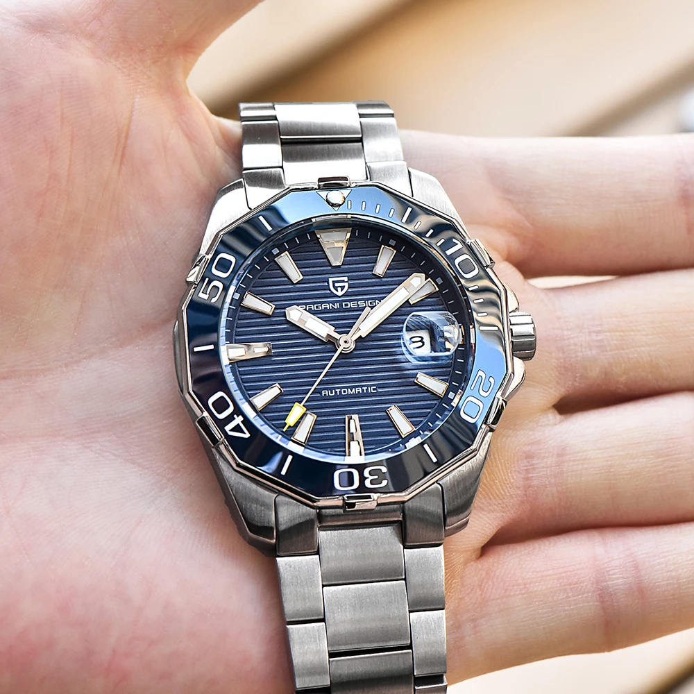 العلامة التجارية الجديدة PAGANI DESIGN 1617 ساعات آلية رياضية عسكرية للرجال مقاومة للماء من الفولاذ المقاوم للصدأ ساعة رجالية فاخرة من أفضل العلامات التجارية #3