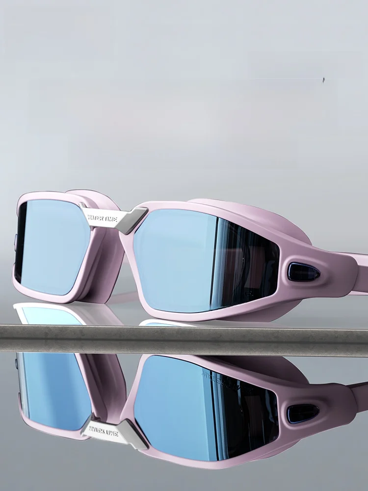 watertime-swimming-goggles-women's-high-definition-waterproof-anti-fog-goggles-with-degree-myopia-large-frame-swim-glasses
