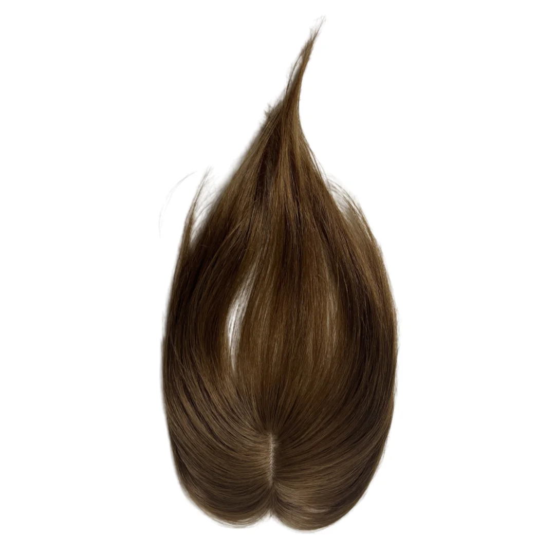Satifresion 100 % Echthaar-Clip-in-Pony für Frauen, dünner werdendes Haar, 3D, natürlich, gebogen, dünner seitlicher Pony, gefälschte Fransen, einfach zu tragen – Detail 14