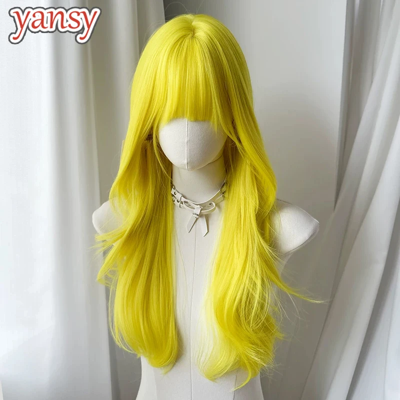 yansywig-synthetic-hair-lemon-yellow-lolita-wigs-with-flat-bangs-fashion-women-long-wavy-sweet-girl-halloween-wig-heat-resistant