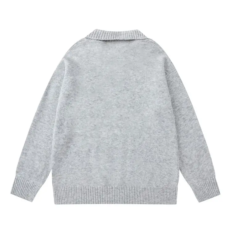 SALIENCY Knitted Pullover Women Solid Casual Full Sleeve Loose Warm Sweater 2025 Commute Office Knitwear Men & Women