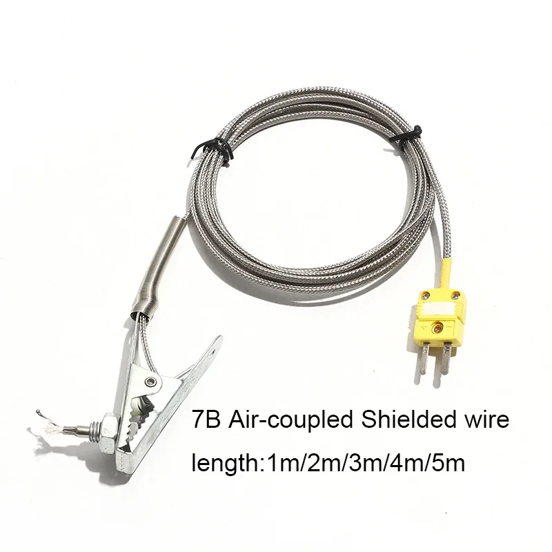 1PC Temperature Measuring Wire 1-5m Clamp 6.5cm Thermocouple Tunnel Furnace Clamp K-type Temperature Sensing Wire 0℃~482℃ image 3