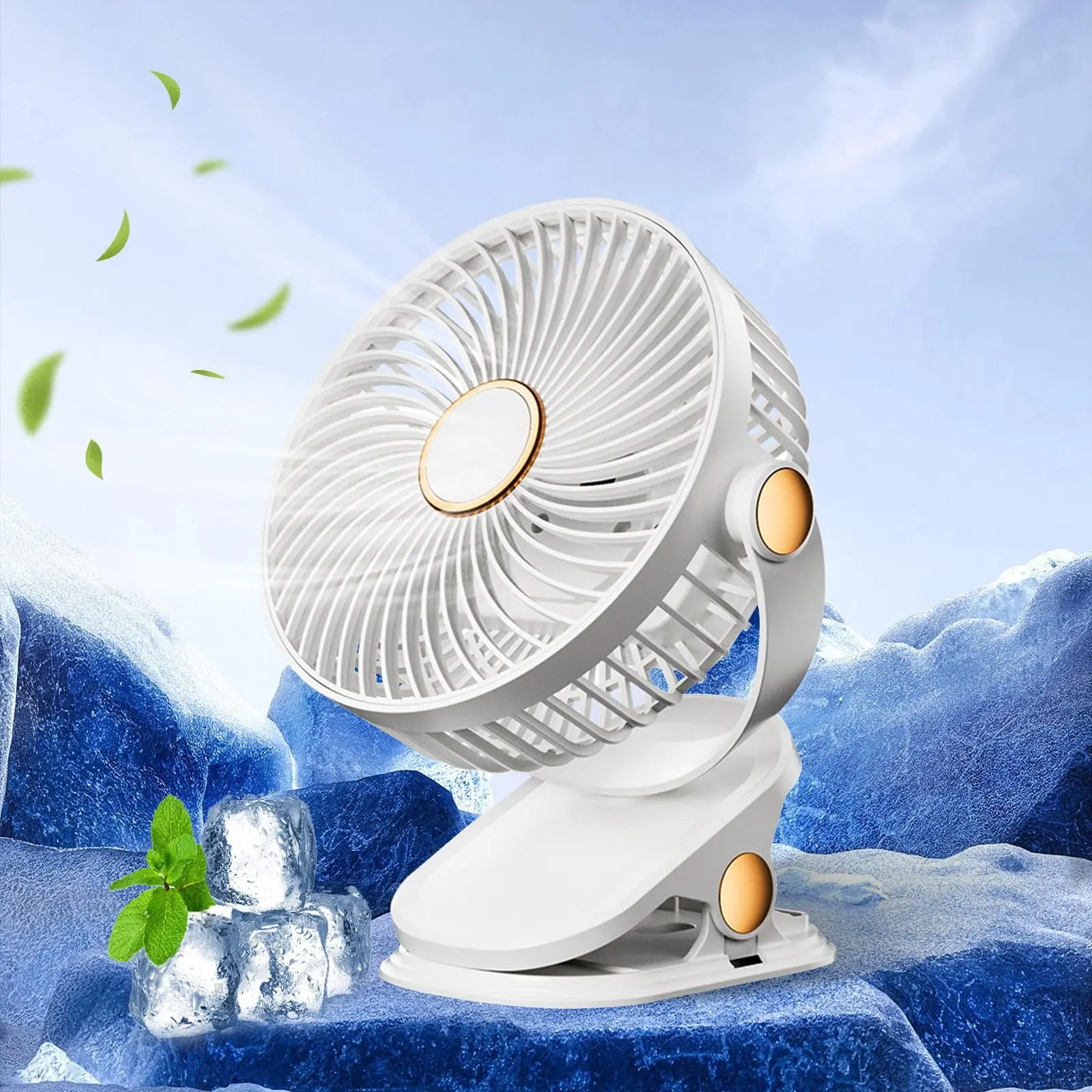 

Portable Clip On Fan Small Powerful Clip For Home Use Dormitories Office Camping Personal USB Charging Silent Desktop Fans