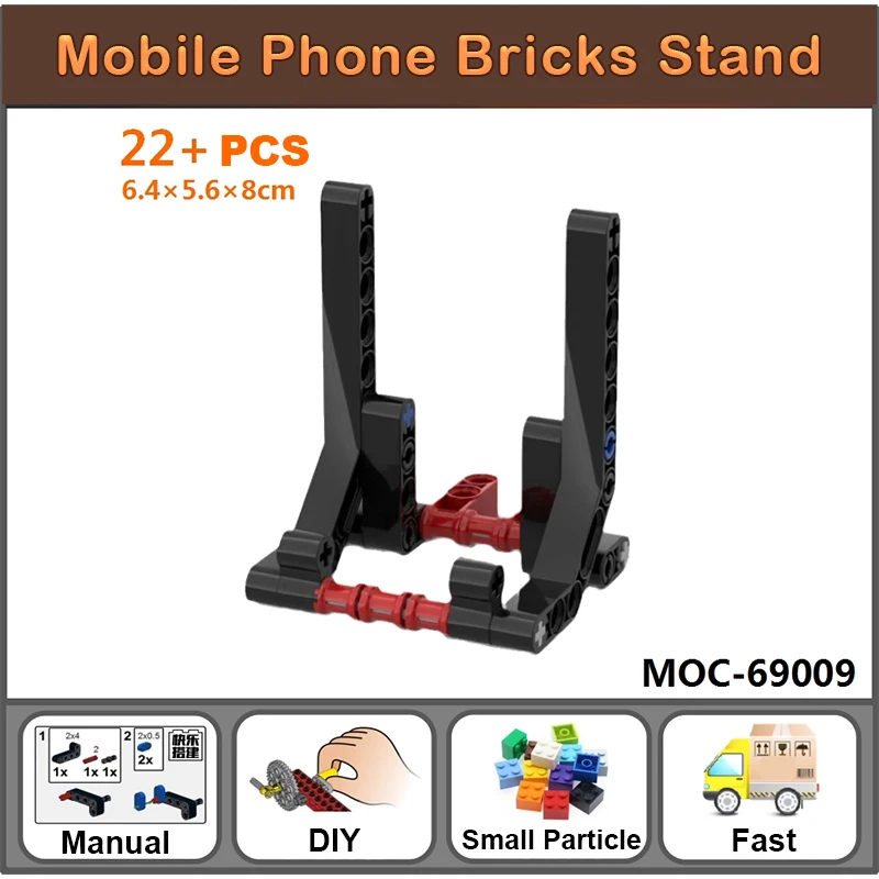 携帯電話スタンドビルディングブロッククリエイティブ重力電話/パッドホルダーデスクトップ装飾品 MOC テクニカル組み立てレンガおもちゃギフト