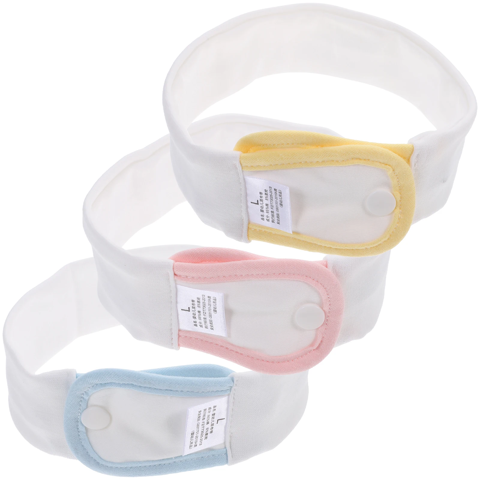 

3 Pcs Baby Diaper Belt Cotton Newborn Umbilical Cord Protector Hernia Support Mixed Colors Large Size Diaper Training