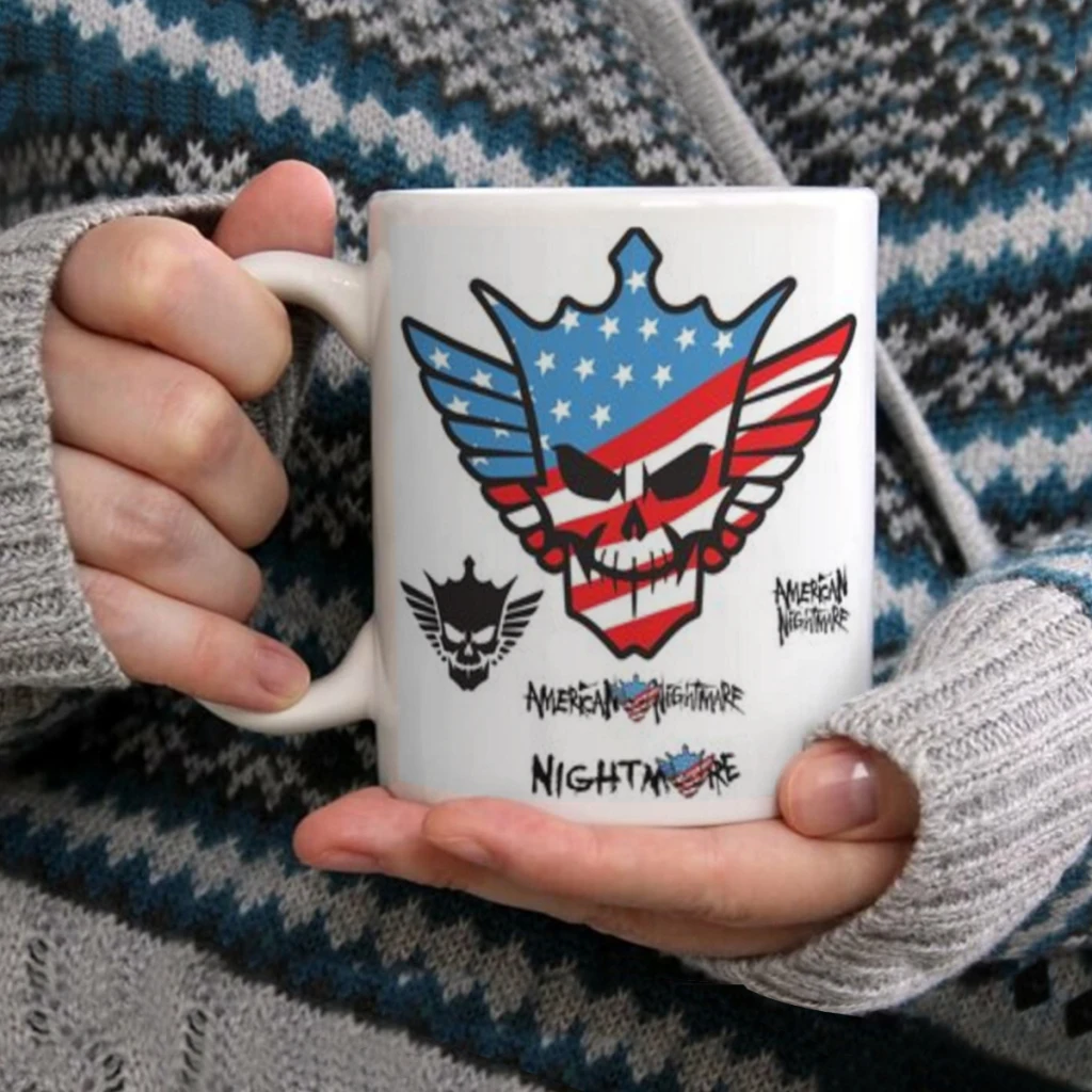 Cody R-Rhodes American Ceramic Cup Coffee Oatmeal Breakfast Cup Creative Personality Mug