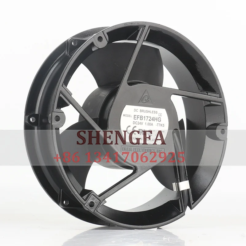 Delta 12V 48V DV24V 1.0A EC AC 172X172X51MM 17CM 17251 LL aluminum frame axial flow centrifugal EFB1724HG cooling fan