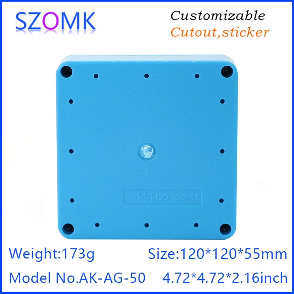 High Quality Blue ABS IP67Plastic Waterproof Box AK-AG-50