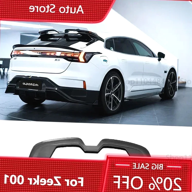 

Carbon fiber Body Kit for ZEEKR 001 2021-2024 Front lip Rear lip Side skirt Engine Cover Top wing Car Accessories