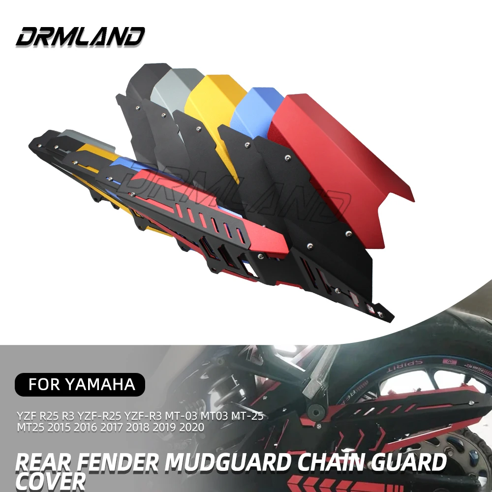 

For YAMAHA YZF R25 R3 YZF-R25 YZF-R3 MT-03 MT03 MT-25 MT25 2015-2020 Motorcycle Rear Fender Mudguard Chain Guard Cover Protector