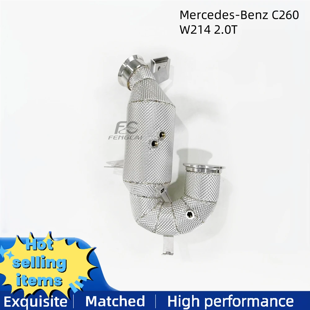 

High-flow exhaust pipe for Mercedes-Benz C260 W214 2.0T modification upgrade No engine malfunction light downpipe