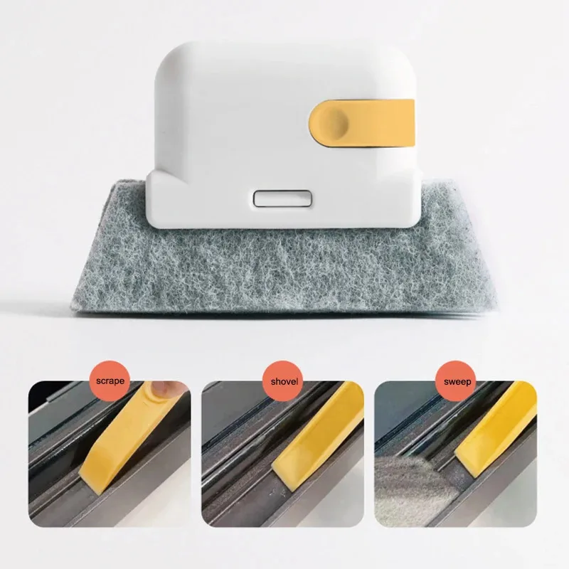 1/2/3 قطعة أداة تنظيف الأخدود إطار النافذة فرشاة تنظيف الأخدود الباب انزلاق الباب المسار تنظيف أداة باليد شق الأنظف #3