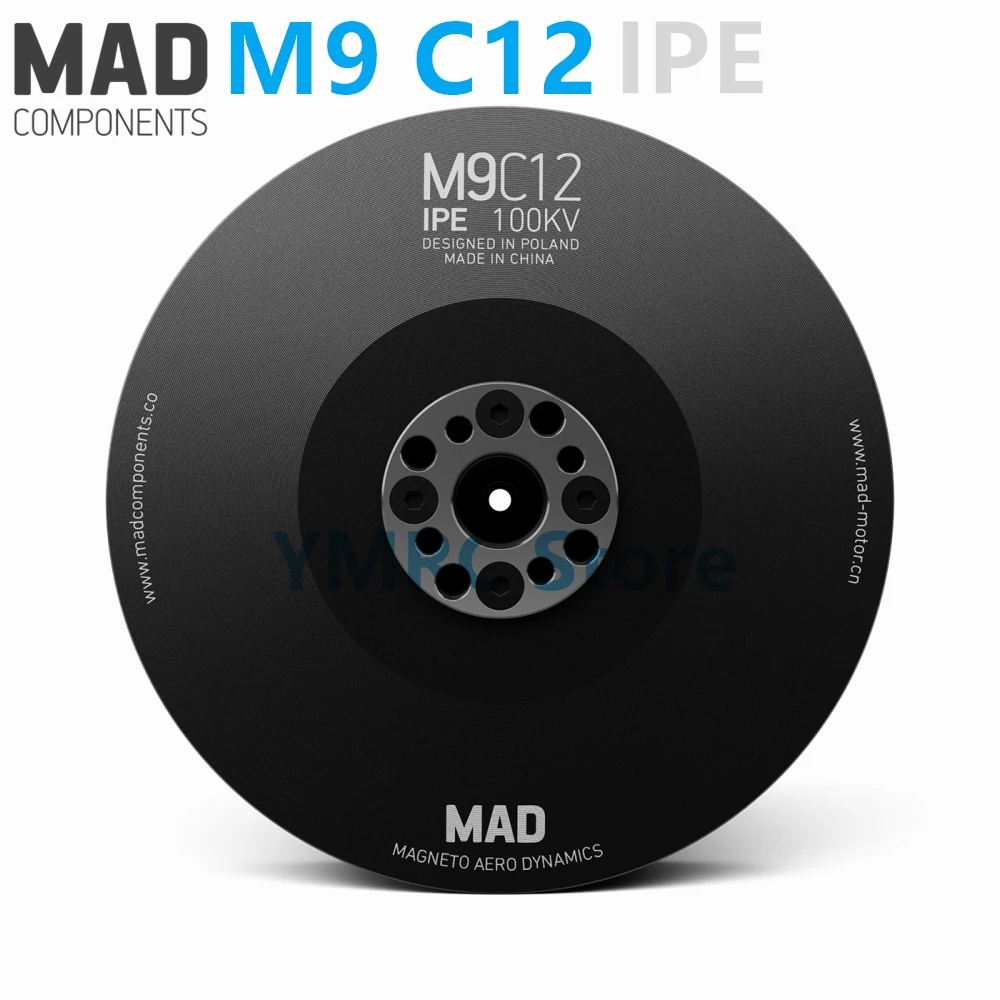 MAD M9C12 IPE V3.0 100KV 110KV Waterproof Brushless Motor for Long Range Multirotor Agriculture Sprayer Drone UAV