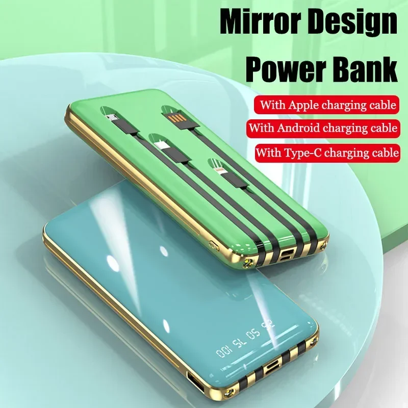 20000mah Mobile Phone Portable Battery Charger Charmast Mirrored Wireless Fast Charging Power Bank Case