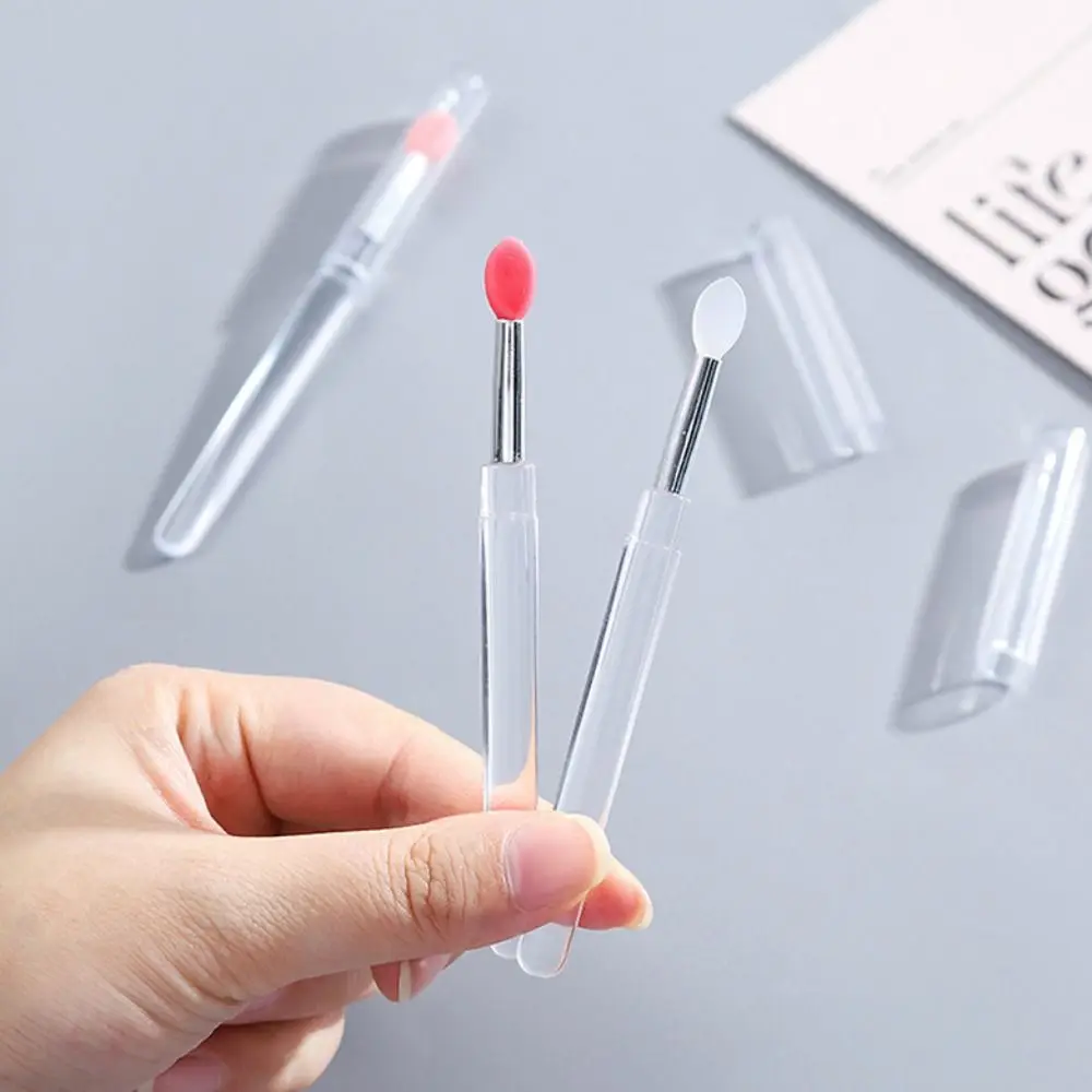 10 قطعة فرشاة فنية للأظافر من السيليكون الشفاف قابلة لإعادة الاستخدام من السيليكون الناعم أداة توزيع الأظافر متعددة الوظائف #2