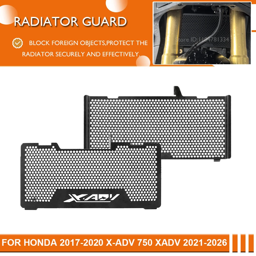 For Honda XADV 750 2021-2025 2026 Motorcycle Radiator Guard Grille For X-ADV 750 2017 2018 2019 2020 Cooler Protect Grill Covers