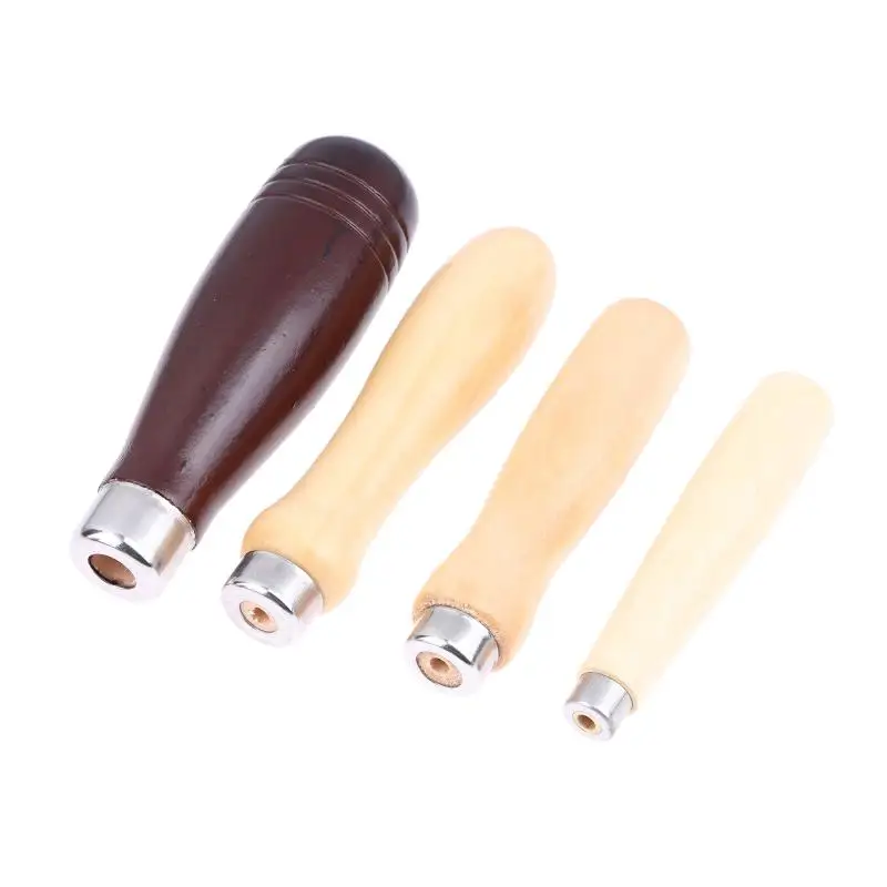 »Woodworking File Handle Set Wooden 2pcs Replacement for Metal File Polishing Tool with Smooth Grip