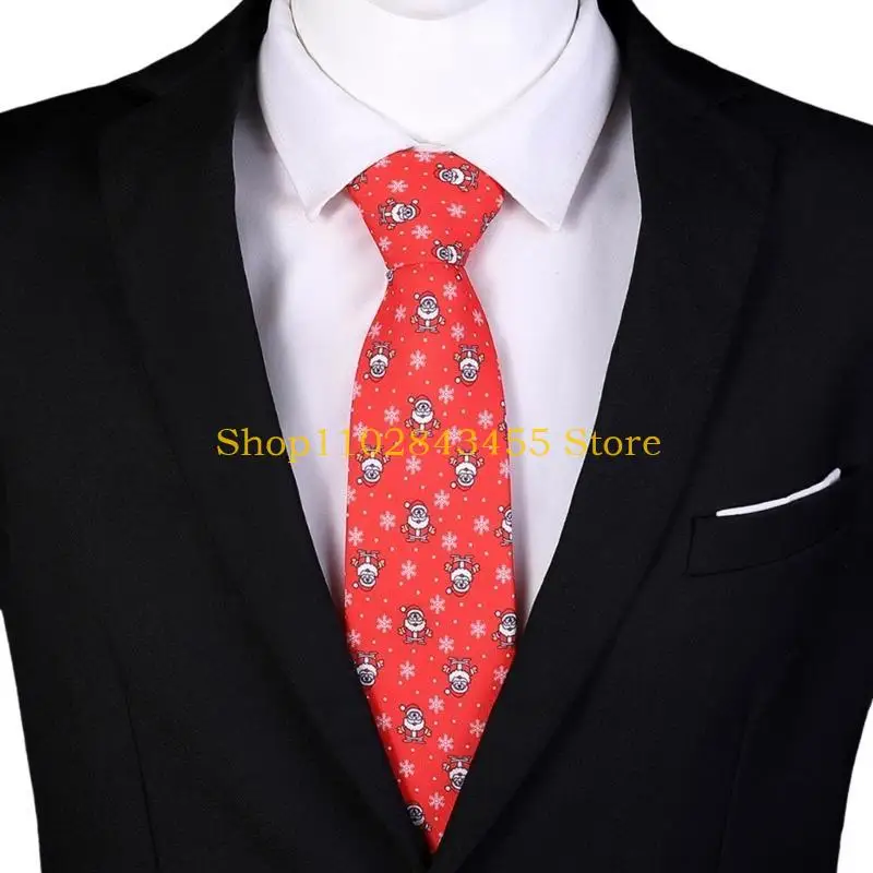 49MC Adjustable Neck Tie for Business Event Christmas Tie Male Shirt Accessory